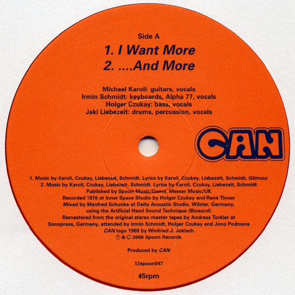 Can - I Want More | The Grey Area (12spoon047) - 2