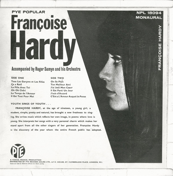 Françoise Hardy - Françoise Hardy | Pye Records (NPL 18094) - 2 Françoise Hardy - Françoise Hardy | Pye Records (NPL 18094) - 2