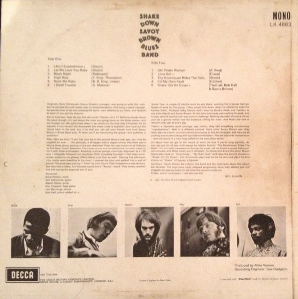 Savoy Brown - Shake Down | Decca (LK 4883) - 2 Savoy Brown - Shake Down | Decca (LK 4883) - 2