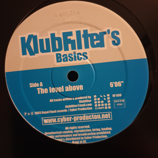 Klubfilter - Klubfilter's Basics | Royal Flush Records (RF030) - 2