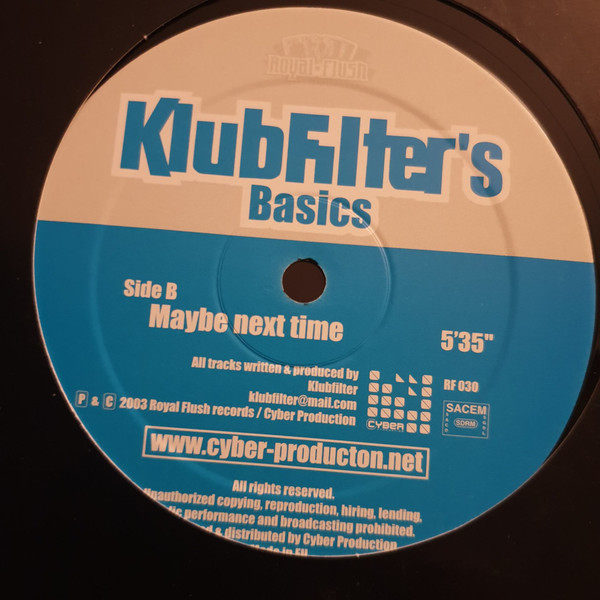 Klubfilter - Klubfilter's Basics | Royal Flush Records (RF030) - main