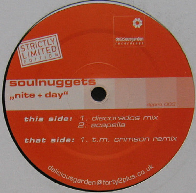 Soulnuggets - Nite + Day | Delicious Garden Recordings (dgpro 003) - main Soulnuggets - Nite + Day | Delicious Garden Recordings (dgpro 003) - main