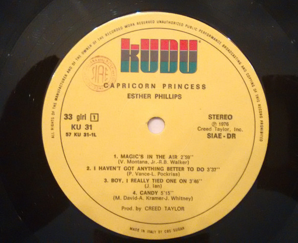 Esther Phillips - Capricorn Princess | Kudu (KU 31) - 2 Esther Phillips - Capricorn Princess | Kudu (KU 31) - 2