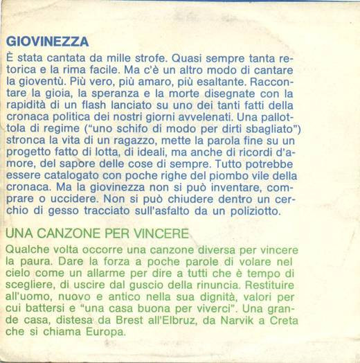 Fabrizio Marzi - Una Canzone Per Vincere / Giovinezza | Contropinione (001) - 2