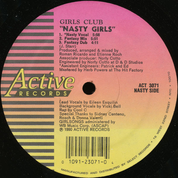 The Girls Club - Nasty Girls / How Could You Have The Heart | Active Records (ACT 3071)
