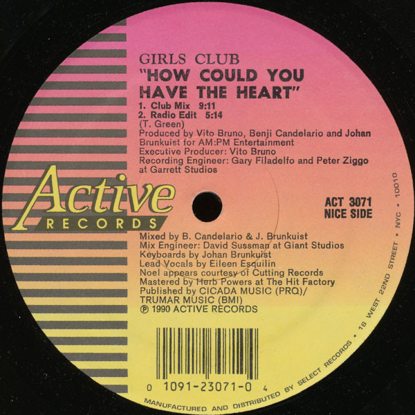 The Girls Club - Nasty Girls / How Could You Have The Heart | Active Records (ACT 3071) - 2 The Girls Club - Nasty Girls / How Could You Have The Heart | Active Records (ACT 3071) - 2