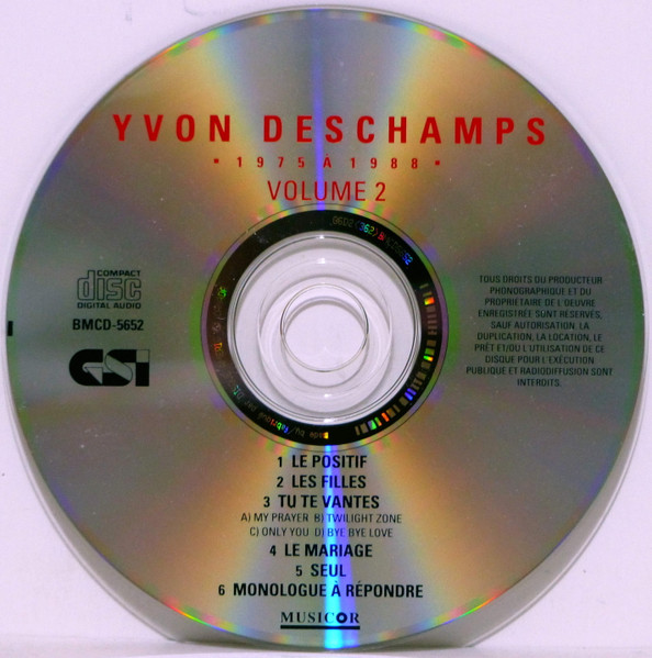 Yvon Deschamps - 1975 À 1988 Volume 2 | GSI Musique (BMCD-5652) - 4