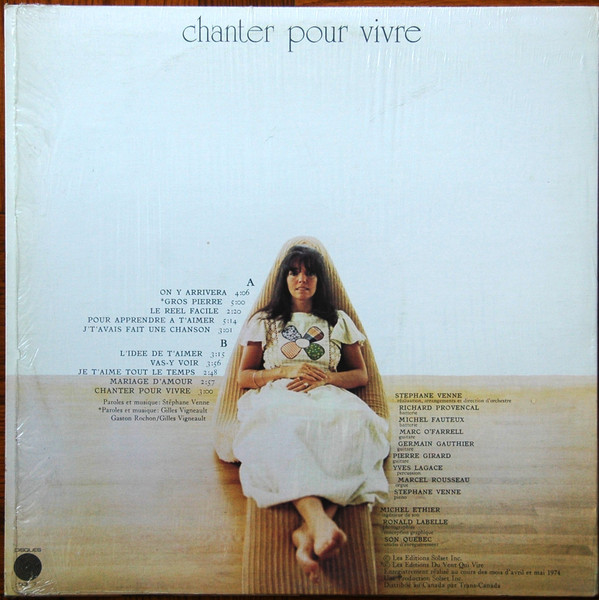Emmanuëlle - Chanter Pour Vivre [Vinyl] | Disques Sol 7 (SOLT-59602) - 2