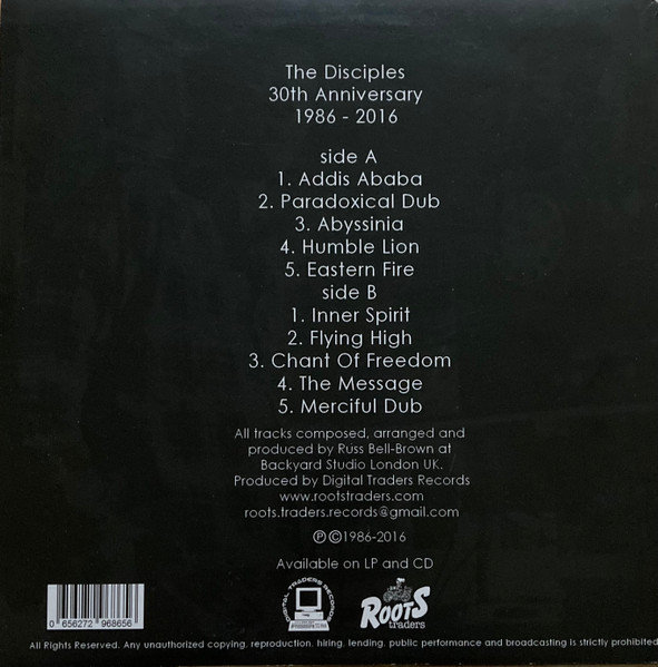 The Disciples - The Disciples 30th Anniversary 1986-2016 | Digital Traders Records (DTR-LP-001) - 2 The Disciples - The Disciples 30th Anniversary 1986-2016 | Digital Traders Records (DTR-LP-001) - 2