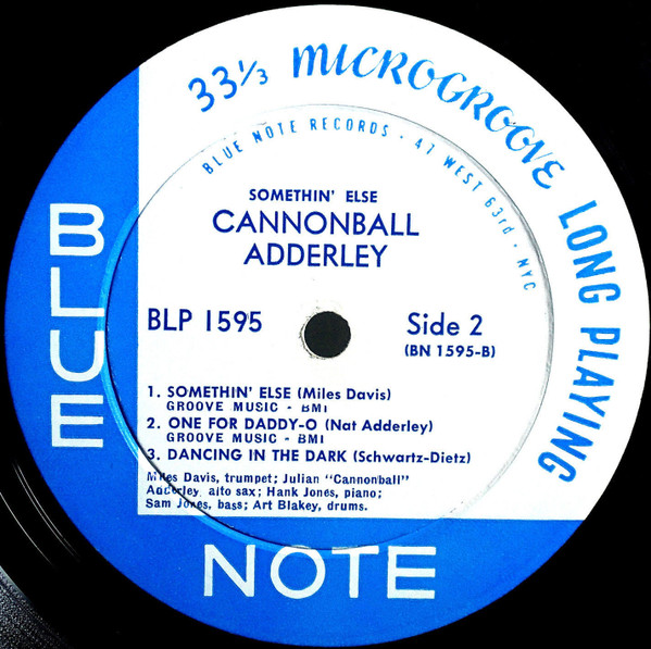 Cannonball Adderley - Somethin' Else | Blue Note (BLP 1595) - 4 Cannonball Adderley - Somethin' Else | Blue Note (BLP 1595) - 4