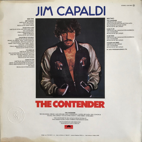 Jim Capaldi - The Contender | Polydor (23 83 490) - 2