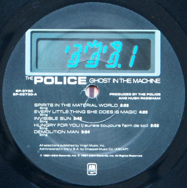 The Police - Ghost In The Machine | A&M Records (SP-3730) - 3 The Police - Ghost In The Machine | A&M Records (SP-3730) - 3