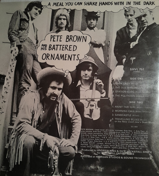 Pete Brown And His Battered Ornaments - A Meal You Can Shake Hands With In The Dark | Harvest (SHVL 752) - 2
