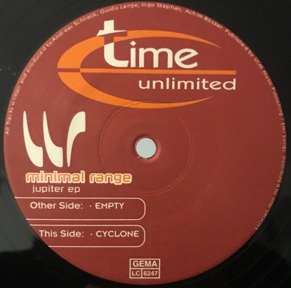 Minimal Range - Jupiter EP | Time Unlimited (TIME 036-6) - main
