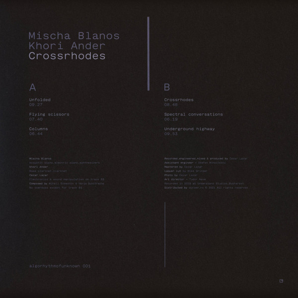 Mischa Blanos , Khori Ander - Crossrhodes | algorhythmofunknown (001) - 2