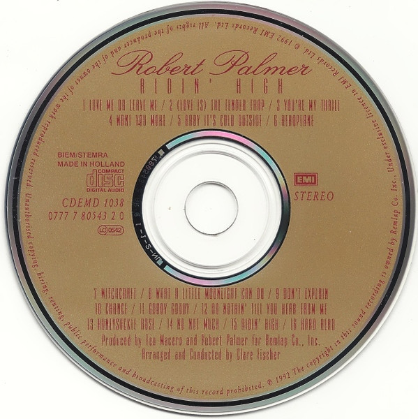 Robert Palmer - Ridin' High | EMI (0777 7 80543 2 0) - 4