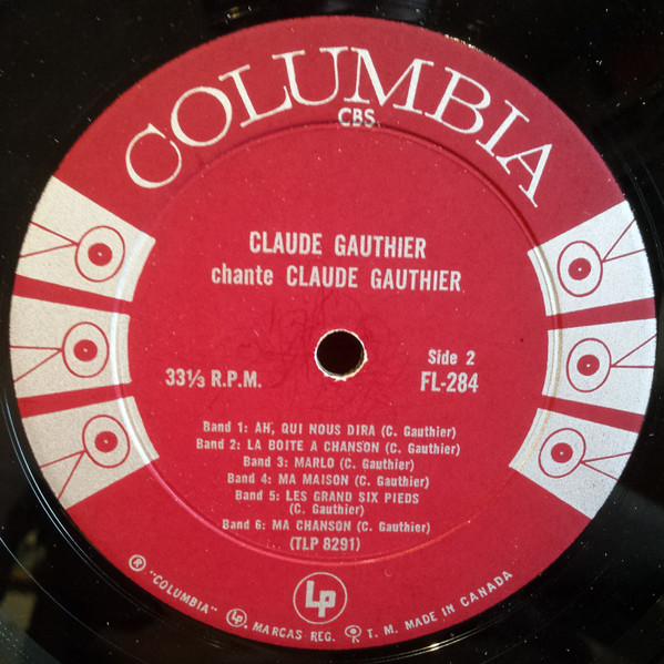 Claude Gauthier - Claude Gauthier  Chante Claude Gauthier | Columbia (FL 284) - 3