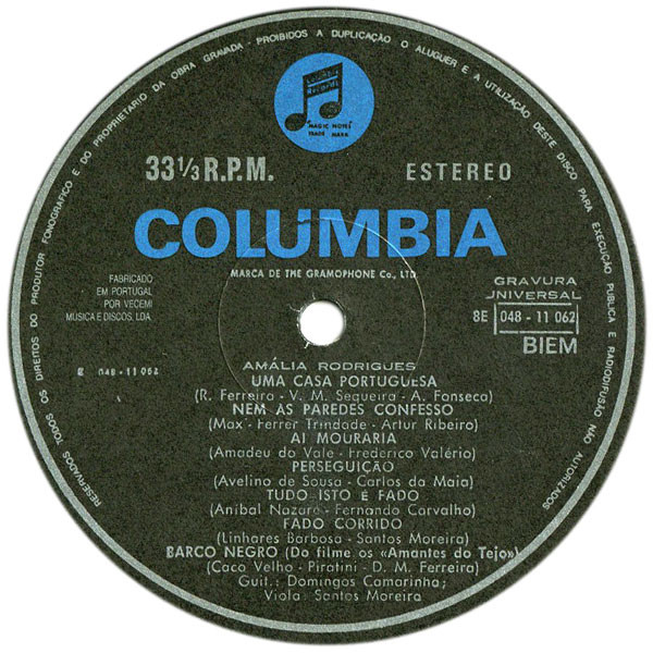 Amália Rodrigues - Amália No Olympia | Columbia (1110621) - 3