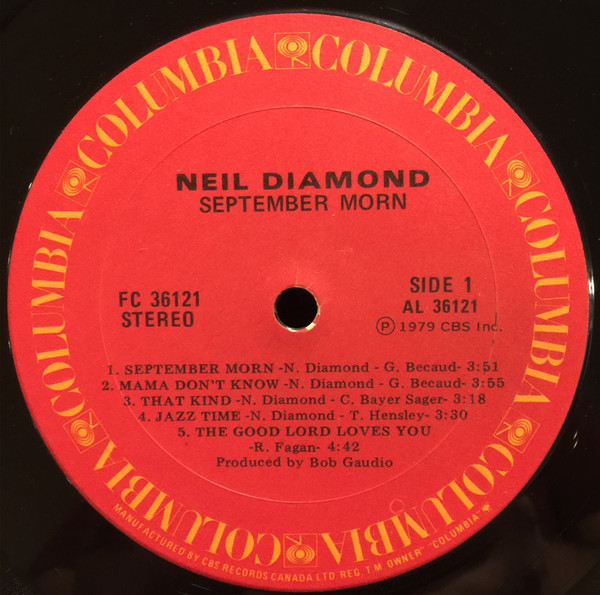 Neil Diamond - September Morn | Columbia (FC 36121) - 3