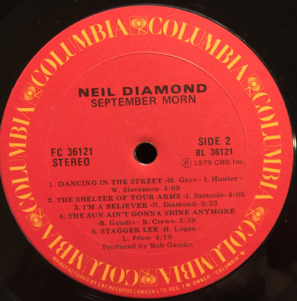 Neil Diamond - September Morn | Columbia (FC 36121) - 4