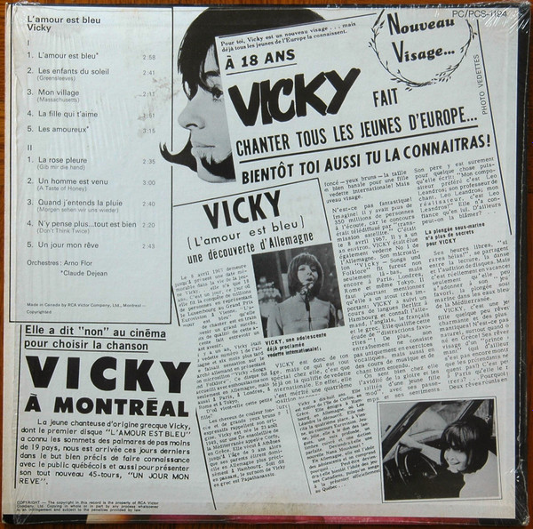 Vicky Leandros - L'Amour Est Bleu | RCA Victor (PCS-1194) - 2 Vicky Leandros - L'Amour Est Bleu | RCA Victor (PCS-1194) - 2