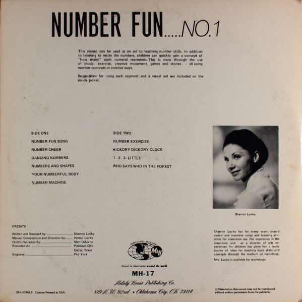 Sharron Lucky - Number Fun | Melody House (MH-17) - 2 Sharron Lucky - Number Fun | Melody House (MH-17) - 2