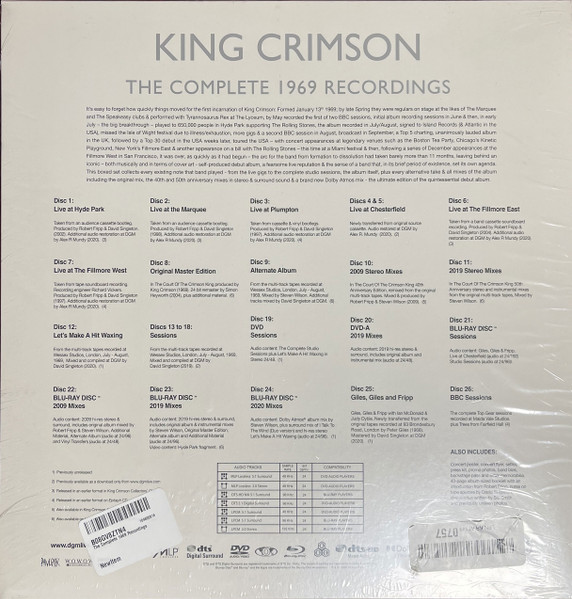 King Crimson - The Complete 1969 Recordings | Discipline Global Mobile (KCCBX9111) - 2