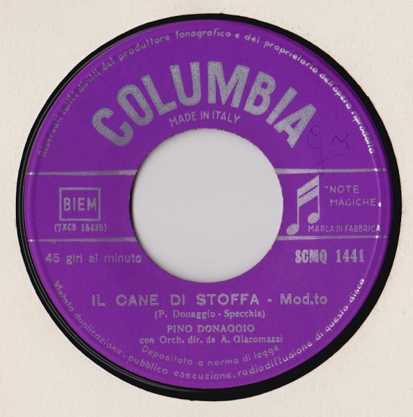 Pino Donaggio - Come Sinfonia / Il Cane Di Stoffa | Columbia (SCMQ 1441) - 4