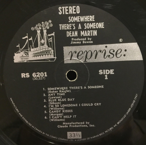 Dean Martin - Somewhere There's A Someone | Reprise Records (RS-6201) - 3 Dean Martin - Somewhere There's A Someone | Reprise Records (RS-6201) - 3
