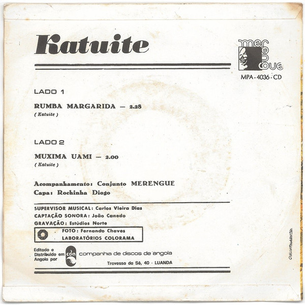 Katuite - Rumba Margarida | Merengue (MPA 4036) - 2