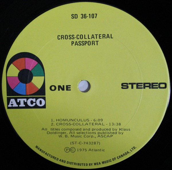 Passport - Cross-Collateral | ATCO Records (SD 36-107) - 3 Passport - Cross-Collateral | ATCO Records (SD 36-107) - 3