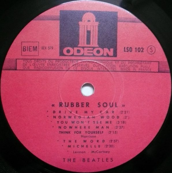 The Beatles - Rubber Soul | Odeon (LSO 102) - 3