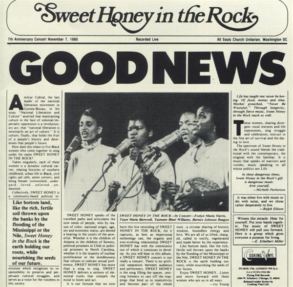 Sweet Honey In The Rock - Good News | Cooking Vinyl (COOK 027)