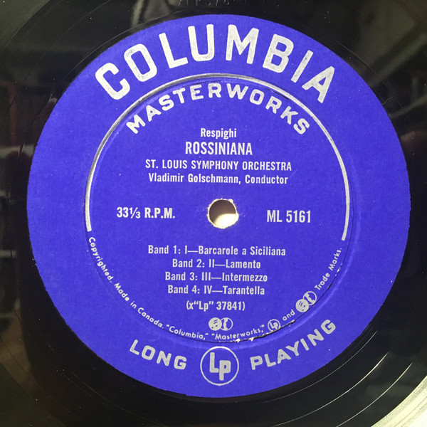 Saint Louis Symphony Orchestra - The Romantic Music Of Chopin [Vinyl] | Columbia Masterworks (ML 5161) - 4