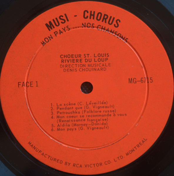 Le Choeur St-Louis - Mon Pays...Nos Chansons | Musi - Chorus (none) - 3 Le Choeur St-Louis - Mon Pays...Nos Chansons | Musi - Chorus (none) - 3