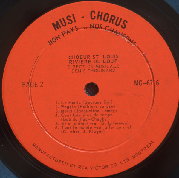 Le Choeur St-Louis - Mon Pays...Nos Chansons | Musi - Chorus (none) - 4 Le Choeur St-Louis - Mon Pays...Nos Chansons | Musi - Chorus (none) - 4