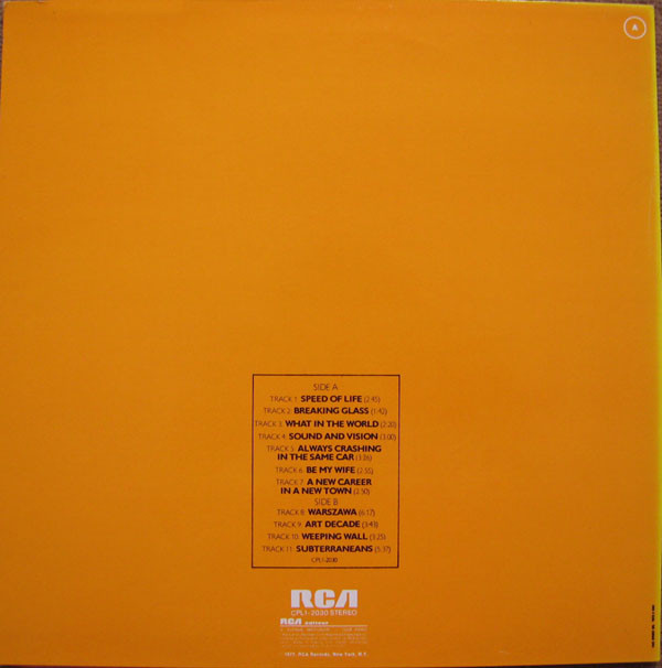 David Bowie - Low | RCA (CPL1-2030) - main David Bowie - Low | RCA (CPL1-2030) - main