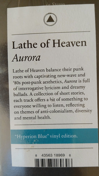 Lathe Of Heaven - Aurora | Sacred Bones Records (SBR372LPC3) - 2