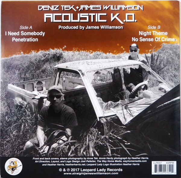 Deniz Tek + James Williamson - Acoustic K.O. | Leopard Lady Records (LLR007) - 2 Deniz Tek + James Williamson - Acoustic K.O. | Leopard Lady Records (LLR007) - 2