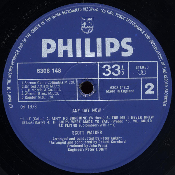 Scott Walker - Any Day Now | Philips (6308 148) - 4