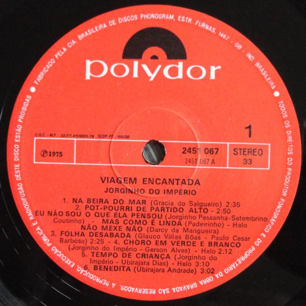 Jorginho Do Império - Viagem Encantada | Polydor (2451067) - main Jorginho Do Império - Viagem Encantada | Polydor (2451067) - main