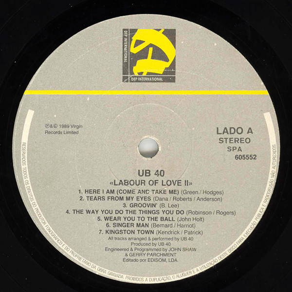 UB40 - Labour Of Love II | DEP International (605552) - 3 UB40 - Labour Of Love II | DEP International (605552) - 3