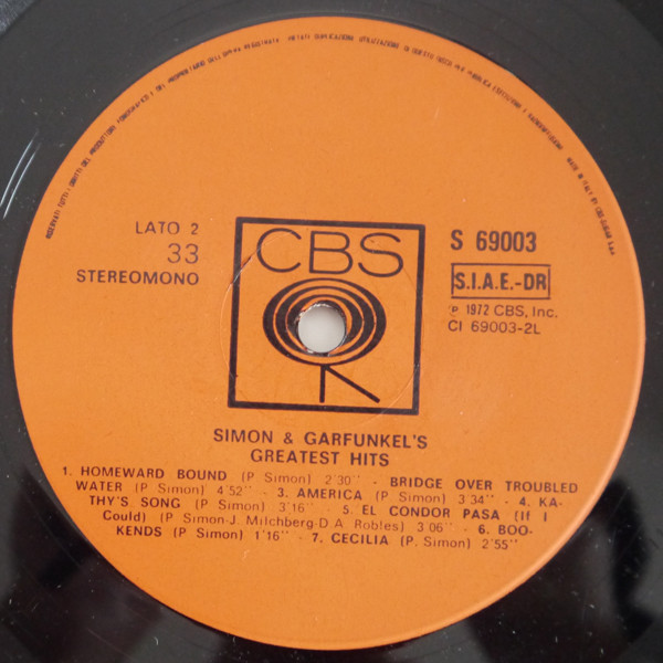 Simon & Garfunkel - Simon And Garfunkel's Greatest Hits | CBS (S 69003) - 4
