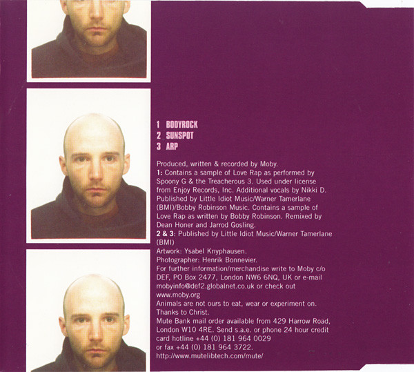 Moby - Bodyrock | Mute (CDMute225) - 3