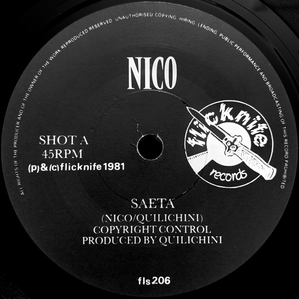 Nico - Saēta / Vegas | Flicknife Records (FLS 206) - 3