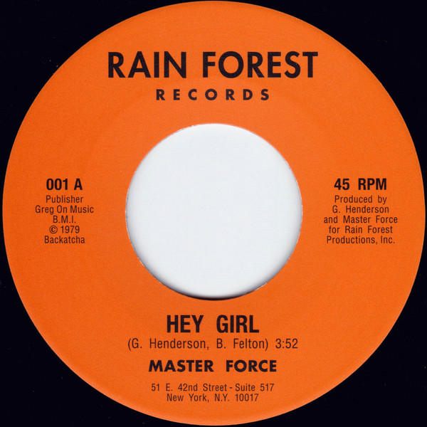 Master Force - Hey Girl | Rain Forest Records (001)