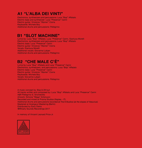 Bop Singlayer & 291out - L'Alba Dei Vinti | Early Sounds Recordings (EAS015) - 2 Bop Singlayer & 291out - L'Alba Dei Vinti | Early Sounds Recordings (EAS015) - 2