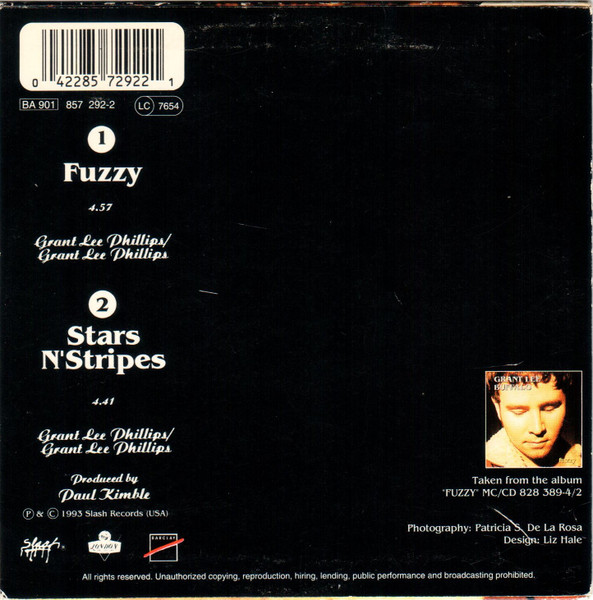 Grant Lee Buffalo - Fuzzy | Slash (857 292-2) - 3