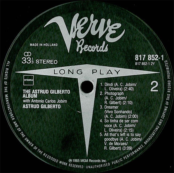 Astrud Gilberto - Astrud Gilberto | Verve Records (817 852-1) - 3
