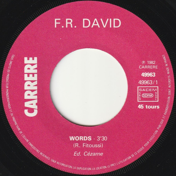 F.R. David - Words | Carrere (49963) - 3